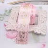 Cinta de Notas con Estampado Caliente de 2.5 cm de Ancho Material para Holder de Barra Hecho a Mano Soporte Decorativo de Palo Cinta de Moño Decorativa