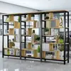 Estantería divisoria de oficina simple, estantería de piso para sala de estar, porche, pantalla decorativa, estante de exhibición, estante de hierro multicapa