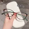 Nuevas Gafas Ovaladas Nerd de Armazón Grande de Moda de Danyang Wholesale para Mujer con un Toque de Alta Gama, Realzando la Piel Clara, Disponibles con Graduación