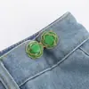 Acessório de Botão para Ajuste na Cintura Flor de Camélia, Sem Costura e Sem Necessidade de Prego, para Calças de Homem e Mulher, Ajuste, Aperto e Fixação de Botão na Cintura de Jeans