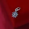 Colgante de pentagrama de plata de ley S925 amuleto de estrella sólida vintage cordón trenzado hecho a mano accesorio DIY amuleto de pulsera plata