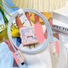 Estilo oso/conejo lindo japonés y coreano adecuado para cargador de 18w-20w cubierta protectora dispositivo protector para morder cables funda suave protectora