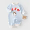 Mameluco de Bebé Conejo Banana de Manga Larga Primavera y Otoño Algodón Puro Pelele para Bebé Recién Nacido Traje de Gateo para Bebé Ropa Interior para Bebé Niño