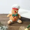 Decoraciones Navideñas Nuevas Transfronterizas Hombre de Jengibre Enano Adornos Sombrero Rojo y Verde Puntiagudo con Luz Muñeco Muñeco Hombre Galleta