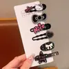 Horquilla para el pelo para niña, pequeña y bonita, con flores de verano, accesorios para el pelo para niña
