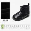 Botas de Invierno Plateadas Snuffy Girls 2026 para Niñas Princesa Niña Pequeña Doble Algodón Botitas de Bebé Botas de Invierno para Niños