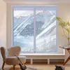 Película à prova de vento e isolante térmico para janelas de inverno, vedação de janela para quartos, previne correntes de ar, sem necessidade de perfuração, excelente isolamento e protege contra congelamento e clima frio