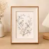 Marco de fotos vacío vintage para montaje, marco de fotos de imitación madera para colgar en la pared, acuarela 4k8k, boceto infantil, pintura al óleo, rompecabezas, papel A3A4