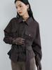 Chaqueta Corta de Lana Retro Relajada y Casual Estilo Workwear Saint*Lan Primavera Top de Alta Gama