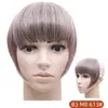 Flequillo Postizo de Comercio Exterior Pieza de Peluca para Mujer Sin Costuras Fibra Química con Patillas Pieza Única Flequillo Espeso Extensión de Cabello Venta al Por Mayor