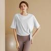 Top deportivo que cubre la cadera para mujer, verano, running, entrenamiento, blusa holgada, adelgazante, celebridad de internet, ropa de yoga, transpirable, fitness, manga corta