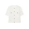 Pronto de Fábrica Atacado de Vestuário Feminino para Comércio Exterior 2025 Novo Estilo Europeu e Americano Gola Redonda Cor Lisa Design Malha Elegante