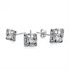 Brincos de Aço Titânio com Pedras Incrustadas Simples Atmosféricos Brincos Femininos Joias Moda Brincos Femininos CF062