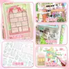 Yilan 107.0 Rejillas Grandes Especiales Pegatinas para Paisajismo de Tierra Aceitosa Escena de Dibujos Animados Cuaderno de Bocetos Pegatinas Miniatura DIY