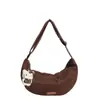 Bolsa Transversal Estilo Coreano Retrô Estampada de Leopardo Grande Capacidade para o Dia a Dia Feminina Casual Personalidade Moda Simples de Ombro Transversal
