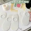 Meias Femininas Curtas Novo Estilo, Meias Femininas Finas de Verão e Primavera Tipo Barco, Meias Baixas Fofas Japonesas, Meias Curtas Brancas com Desenho