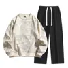 [Yi Pin Yuan] YPY-A1-36 Traje de Otoño e Invierno Conjunto de Dos Piezas para Hombre Estilo Japonés Simple Casual Deportivo Holgado Versátil