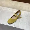 Sapatos Mary Jane Vintage de Bico Redondo com Estampa de Leopardo para Mulheres, Novo Estilo 2026, Boca Rasa, Sapatilhas Elegantes para Noite