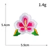 Par Tradicional de Parches de Tela Bordados de Flores, Bordado Fino de Flor de Ciruelo para Computadora, Termofusible, Planchado sin Costuras, Accesorios de Parche para Ropa