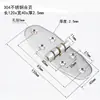 304 Bisagra Plegable Plana de Acero Inoxidable con Esquinas Redondas Grandes Bisagra Industrial Bisagra para Equipo Mecánico Bisagra Plegable para Encimera