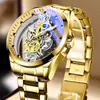 Nuevo Mecanismo de Reloj Mecánico Totalmente Automático Hueco de Doble Cara Bugatti Reloj Tourbillon para Hombre Venta Transfronteriza Douyin Dropshipping