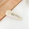 Presilha de Cabelo de Pérola Estilo Coreano para Meninas, Simples, Fashion, Alto Valor de Aparência, Presilha Lateral para o Dia a Dia, Franja Fios Soltos Lateral Presilha de Uma Palavra Acessórios de Cabelo