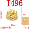 Accesorios de Cobre Puro Joyería DIY Corona Micro-Pavimentada de Zirconia Copo de Nieve Lazo Pulsera Pendientes Colgante Hecho a Mano Material