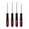 Chave de fenda para retentores de óleo conjunto de 4 peças gancho extrator picareta pedra de pneu limpeza cartucho de toner ferramenta de pó reparo de carro