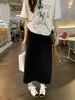 O conforto decola! ~Saia preguiçosa de duas cores, macia como nuvem, com cordão para mulheres, novo estilo fino 2026 H042821