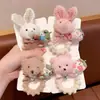 Lindo Oso de Peluche de Dibujos Animados Cuerda para el Cabello Infantil Cuerda para el Cabello de Conejo Accesorios para el Cabello de Alta Elasticidad Duraderos Adorno para la Cabeza