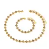 Conjunto de Acessórios de Moda Cruzado com Strass Completo Trevo de Quatro Folhas Colar para Clavícula Pulseira de Aço Inoxidável com Galvanoplastia a Vácuo Venda Direta da Fábrica no Atacado