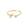 Anillo Personalizado y Exquisito de 26 Letras para Mujer, Lujo Accesible Diseño de Nicho, Anillo Abierto, Elegante, Versátil Anillo para Viajar al Trabajo al por Mayor