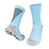 Calcetines de fútbol antideslizantes con suela de goma para otoño e invierno, calcetines de tubo a rayas de felpa combinables, calcetines deportivos de poliéster y algodón engrosados, bolsas