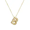 Colar de Letras Bolha Brilhante Mais Vendido Transfronteiriço para Mulheres Design de Nicho Ins Ouro 18K Cobre Não Desbota Colar Atacado