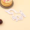 Molde de Corte Estampado de Unicornio de Dibujos Animados DIY Molde Artificial para Hornear Pastel Galleta Fondant Molde Decorativo