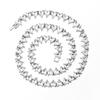 Pulseira de Tênis de Diamantes em Forma de Coração Estilo Hip-Hop Transfronteiriço para Homens e Mulheres, Colar de Tênis de Diamantes de Luxo Leve de Alta Qualidade, Personalização do Fabricante