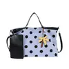 Yuezi 2026 Bolso Nuevo de Verano para Mujer, Diseño de Lunares de Nicho Moderno y Elegante, Bolso Tote Versátil para Hombro