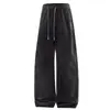 Pantalones Casuales de Pierna Ancha Plisados Estilo Old Money para Hombre, Nueva Versión Coreana Primavera/Otoño, Corte Holgado, Marca de Moda, Pantalones Largos de Pierna Recta