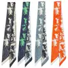 Cadena de Carruaje Nuevo Estilo Europeo y Americano para Mujer, Cinta Larga Decorativa de Sarga de Seda para Envolver Bolsos, Pañuelo de Seda, Pañuelo Pequeño para el Cuello