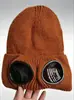 Nuevo Gorro de Punto Costilla Gafas Otoño e Invierno Gorro Tejido Hombres y Mujeres Exterior Cálido Pareja Invierno Protección Ocular Cálido