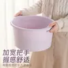 Tina para baño de pies para uso doméstico en invierno, adecuada para dormitorios, tazón de masaje para pies que se extiende hasta las pantorrillas, engrosada para otoño e invierno, tina para baño de pies para remojar los pies