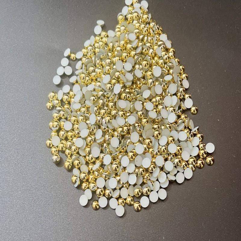 插花花艺装饰平底贴钻金银