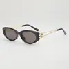 Gafas de sol metálicas de ojo de gato de moda y versátiles con patillas caladas, una opción popular en Europa y EE. UU., que ofrecen un look elegante y sofisticado para la protección solar al aire libre