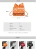 Bolso Cruzado Nuevo, Elegante y Sencillo 2025, Bolso Lindo de Princesa, Bolso Cuadrado Pequeño con Lunares y Moño en Bloques de Color, Bolso para Labial