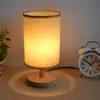 Lámpara de mesita de noche DIY lámpara de escritorio pequeña madera maciza luz nocturna LED flor seca relieve salón lámpara de pintura hecha a mano lámpara de flor prensada de planta