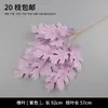 Salón de Bodas Floral Morado Flores de Seda para Boda Hortensias Rosas Hojas de Bambú Hojas de Hierro Hojas de Arce Flores Artificiales