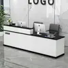 Balcão de bar, balcão de caixa, balcão de recepção da empresa, mesa de caixa de loja pequena, balcão de bar de lavanderia, simples e moderno