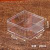 Caja de Plástico Cuadrada para Dulces al por Mayor Transparente Grado Alimenticio PS con Tapa Empaque de Dulces de Boda Caja de Plástico Impresión de Logo