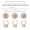 Fábrica de água silicone dedo anel meia tatuagem suprimentos tatuagem silicone anel pigmento copo enxerto cola cílios