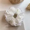 Scrunchie de Renda Doce Super Fada para Mulheres Estilo Coreano Acessórios de Cabelo Girly Elásticos de Cabelo Elásticos de Cabelo de Coque Alta Elasticidade Flores de Cabelo